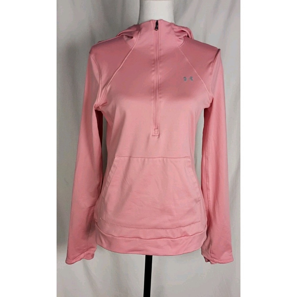 Under Armour Cold Gear Infrared Hoodie Pink  Women's Half Zip Pullover Zs M